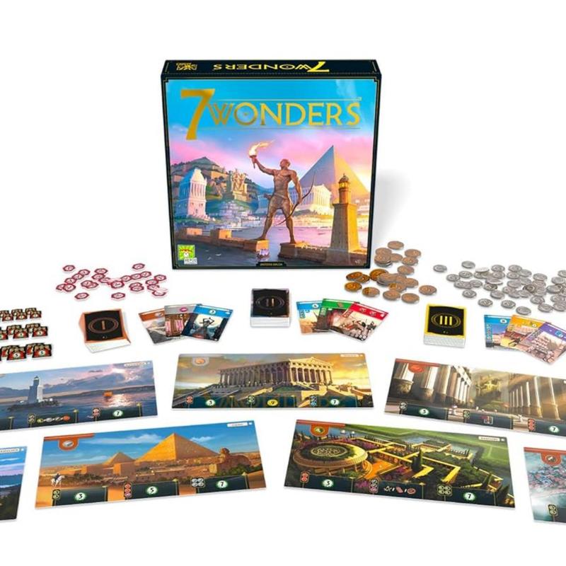 7 Wonders Board Game, 1 Box Civilization & Strategy Board Game, Creative Gift, Holiday Accessory, Birthday Party Supplies