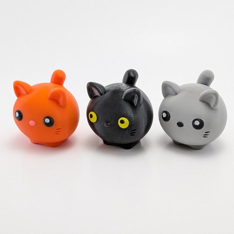 Cat Fidget Clicker - Desktop Fidgets - Collectible Cat Figurines - Stress Relief