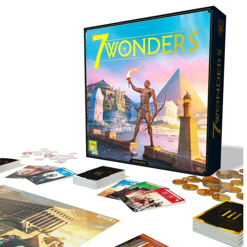 7 Wonders Board Game, 1 Box Civilization & Strategy Board Game, Creative Gift, Holiday Accessory, Birthday Party Supplies