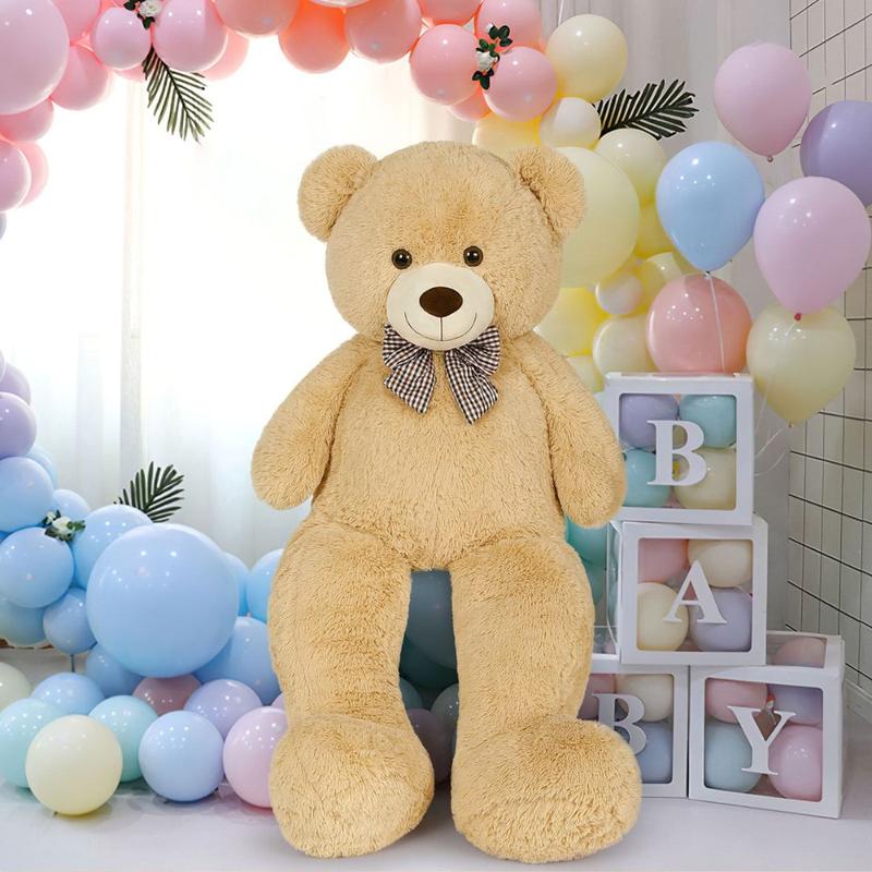 MorisMos Giant Teddy Bear 4ft Stuffed Animal Soft Big Bear Plush Toy  Valentine Gift