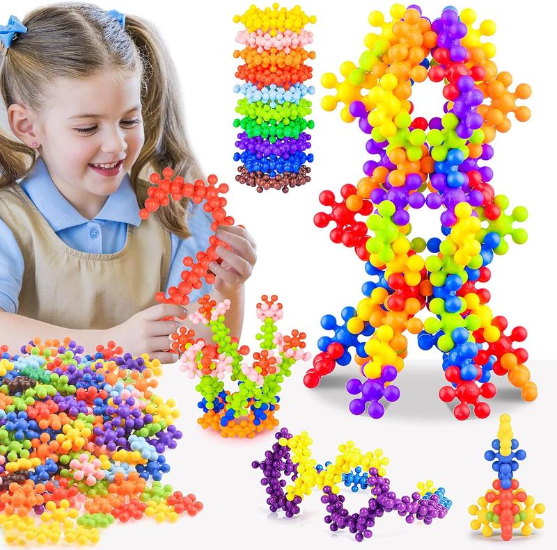 300 count Building Blocks - A Great Kids STEM Toys Eductional Building Toys - Nfinite Creativity Puzzle Toys for Preschool Kids Boys and Girls