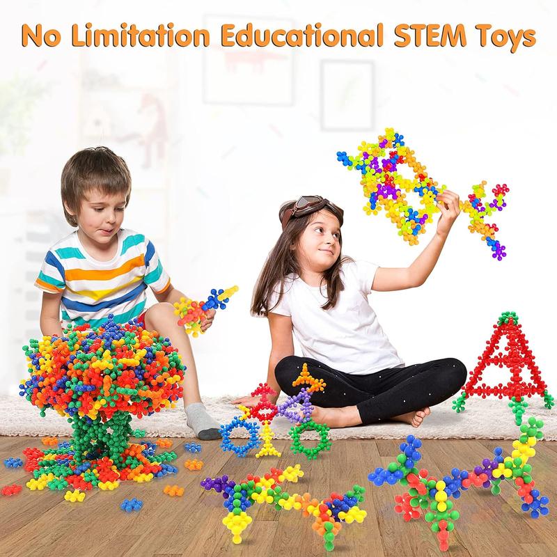 300 count Building Blocks - A Great Kids STEM Toys Eductional Building Toys - Nfinite Creativity Puzzle Toys for Preschool Kids Boys and Girls