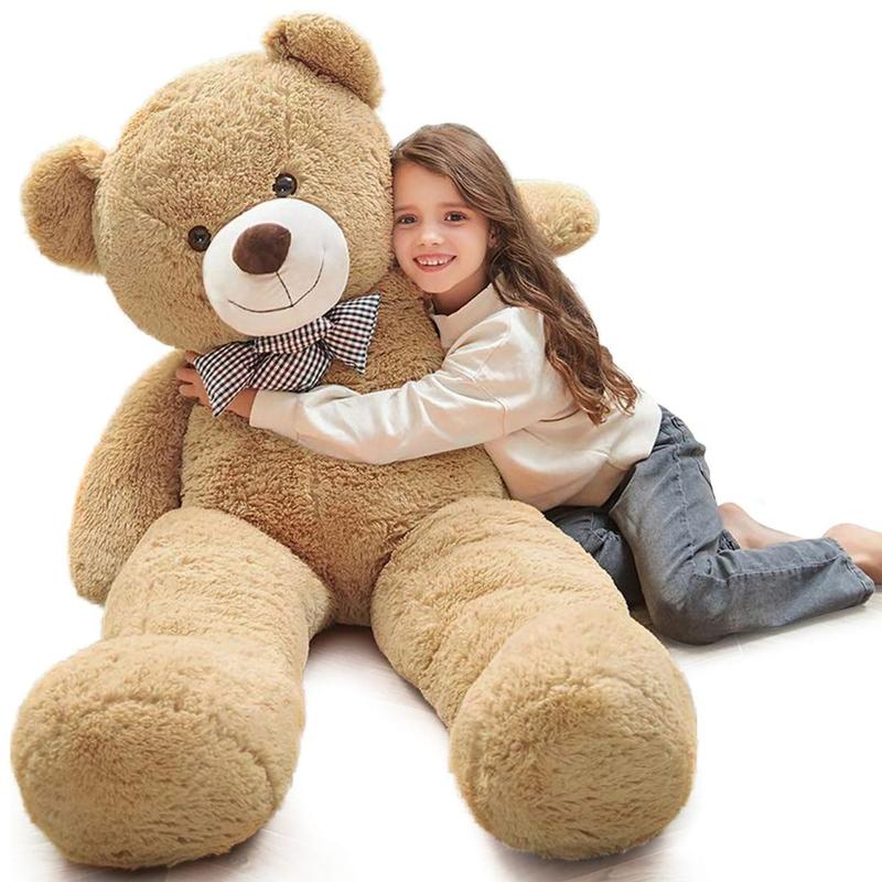 MorisMos Giant Teddy Bear 4ft Stuffed Animal Soft Big Bear Plush Toy  Valentine Gift