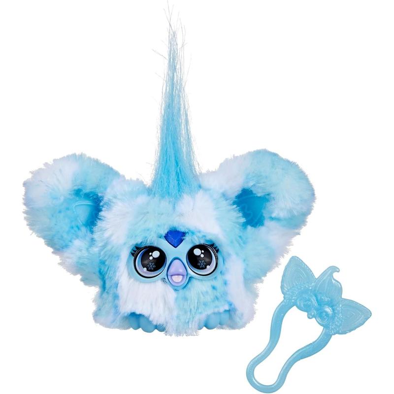 Furby Furblets SNO-Way Holiday Edition Mini Friend, 45+ Sounds & Music, Speaks Only Furbish, Electronic Plush Toys for 6 Year Olds & Up, Blue & White