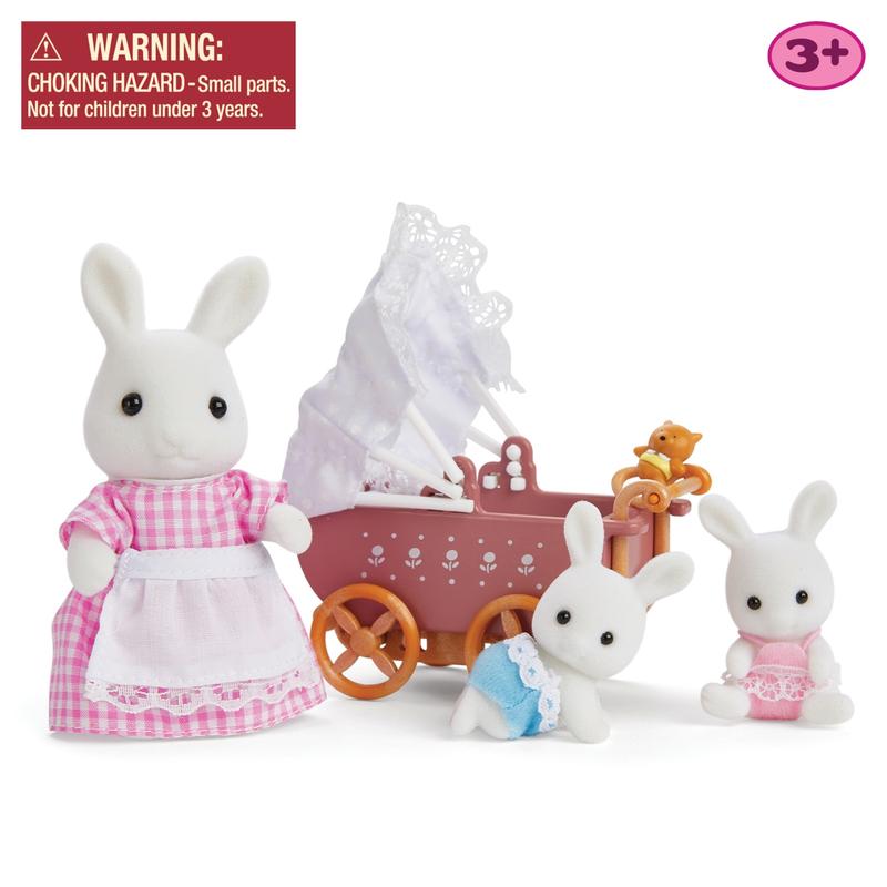 Calico Critters Connor N Kerri's Carriage Ride, Dollhouse Playset with Figures and Accessories