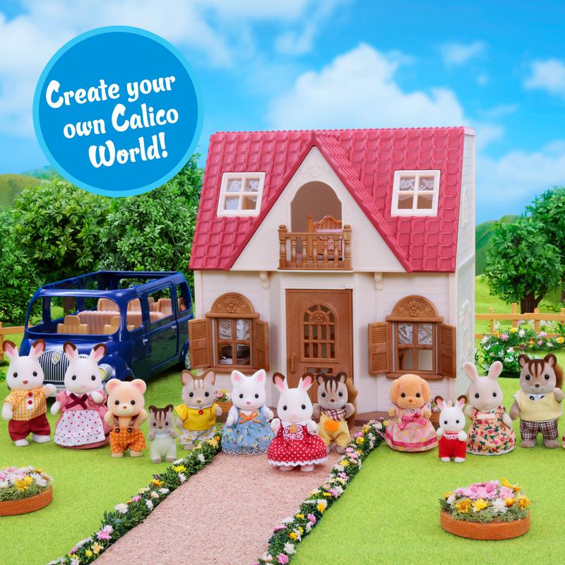 Calico Critters Connor N Kerri's Carriage Ride, Dollhouse Playset with Figures and Accessories