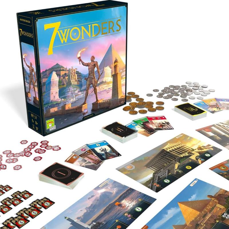 7 Wonders Board Game, 1 Box Civilization & Strategy Board Game, Creative Gift, Holiday Accessory, Birthday Party Supplies