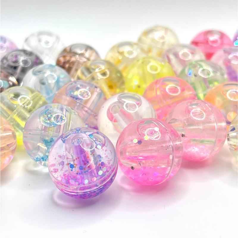 Glitter Snow Globe Luxury Beads (Water Beads) | Glitter Beads | Random Mix