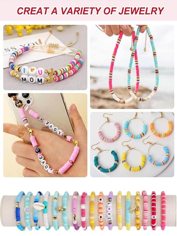 Boho Style 72 Colors Beaded Bracelet Kit, 1 Set DIY Jewelry Making Kit, DIY Jewelry Making Supplies for Women & Girls