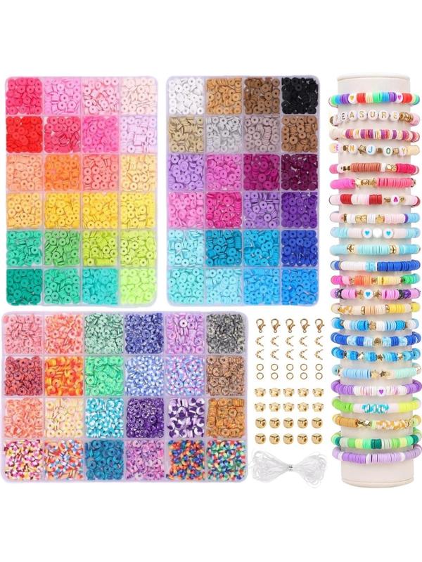 Boho Style 72 Colors Beaded Bracelet Kit, 1 Set DIY Jewelry Making Kit, DIY Jewelry Making Supplies for Women & Girls