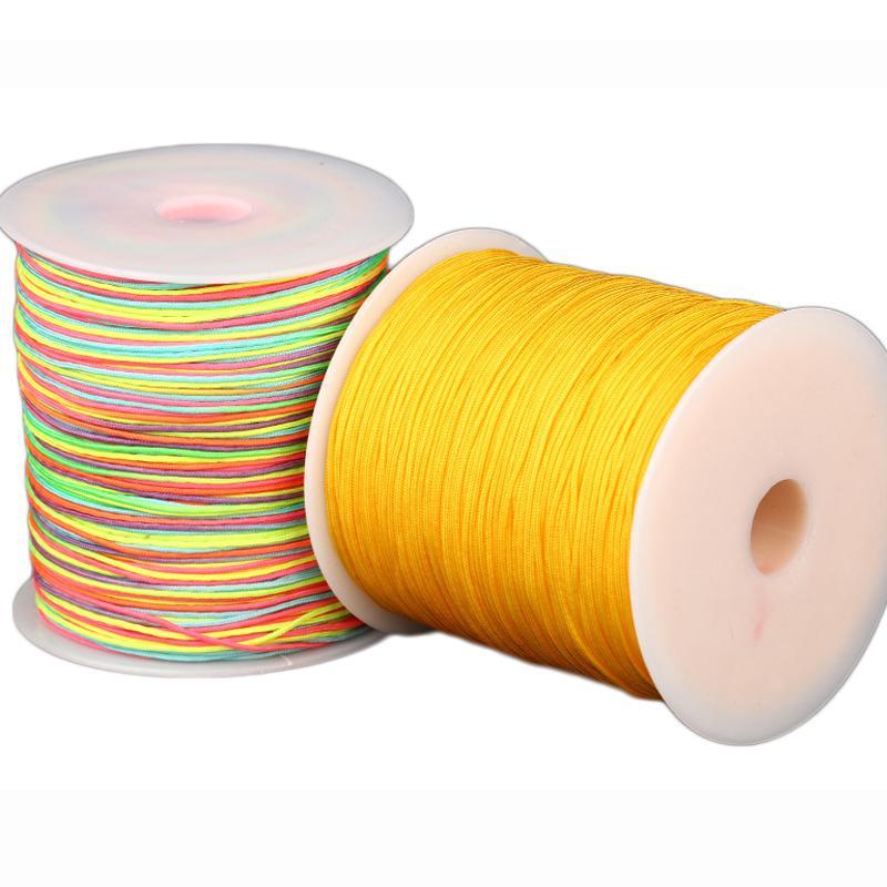 DIY Beading Thread, 1 Roll 45m 49.21 Yards Polyester Thread For Bracelet Necklace Jewelry Making