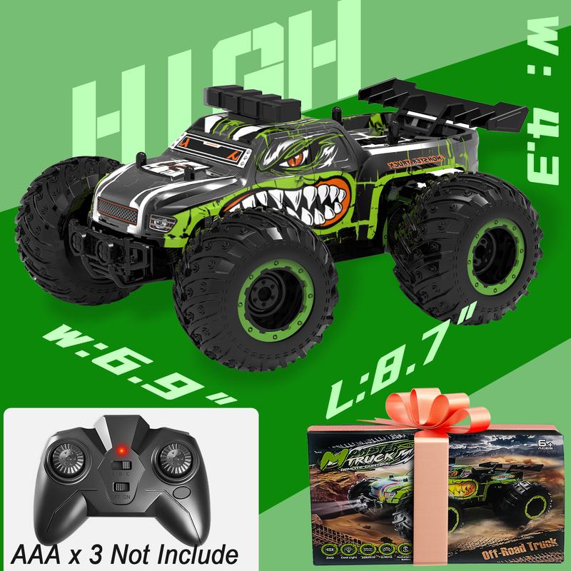 Remote Control Car,RC Cars Toy,High Speed 20 KM H RC Truck Off-Road with 2 Headlights and 2 Rechargeable Battery,Toys Gift for Adult Boys 8-12 rc car remote  control rc monster rc stunt rc cars h rc