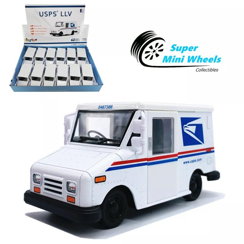 Kinsmart 1:36 - USPS LLV Postal Service Truck White - Diecast Car - 5