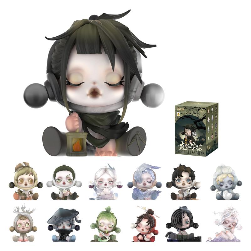 SKULLPANDA The Ink Plum Blossom Series Figures, Blind box, Mystery Box