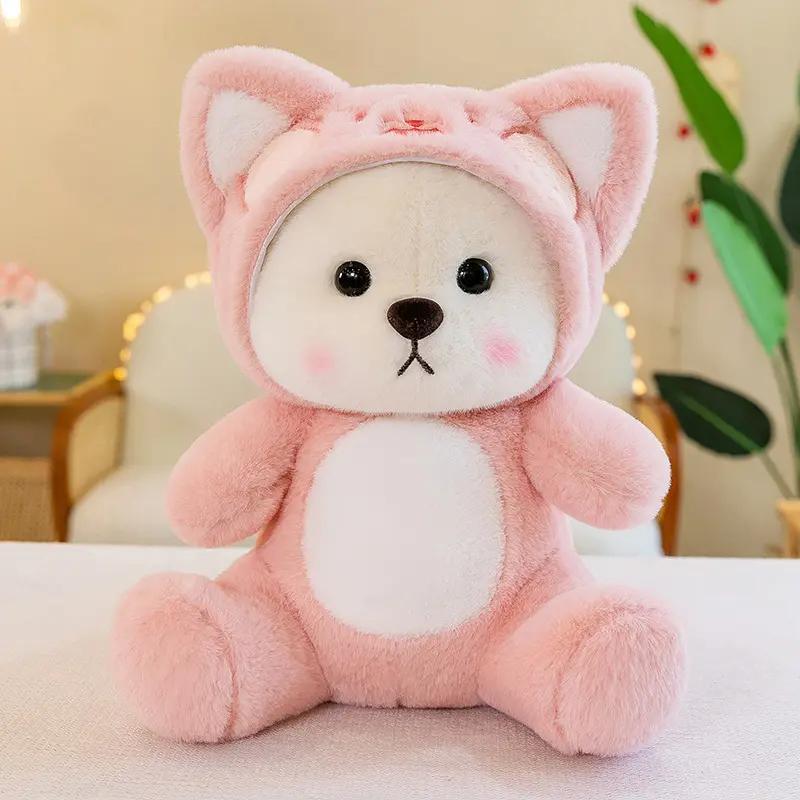 Cute Bear Pillow Soft and Comfy Plush Lovely Home Decor Birthday Gift wearablepillow