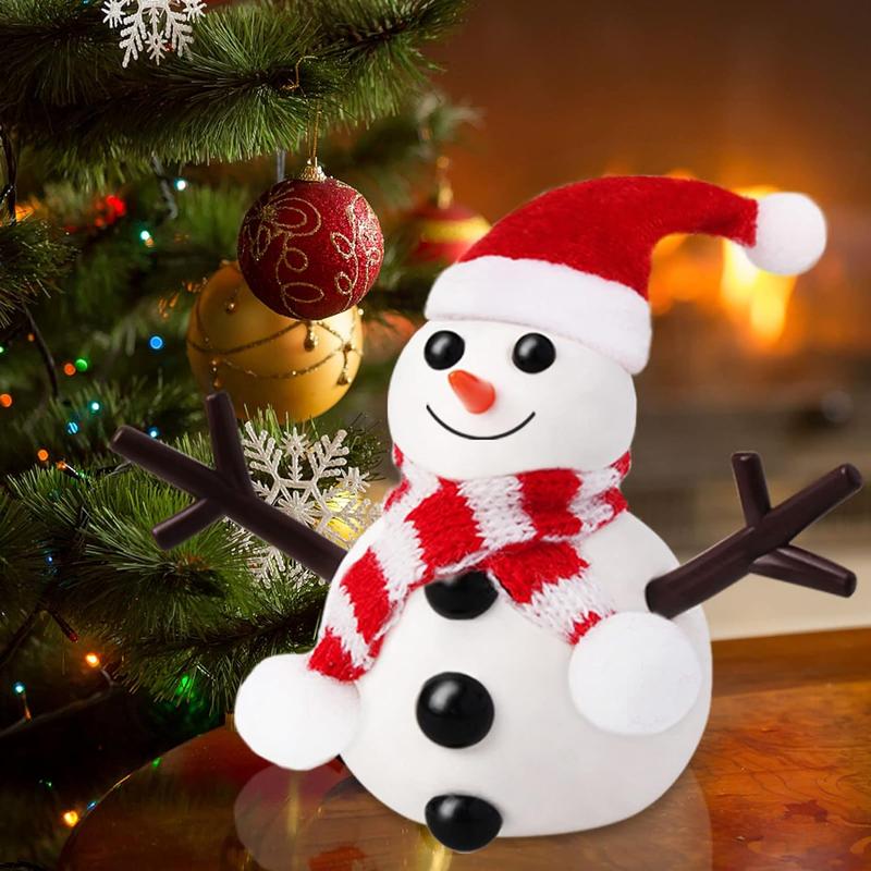 9-Pack Build a Snowman Kit - Modeling Clay DIY Snowman Crafts, Christmas Stocking Stuffers and Xmas Gift for Kids Holiday Activities