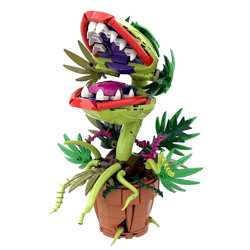 GoldMoc Piranha Plant Flower Gift Building Block Sets Corpse flower Plant Model Building Blocks Set Simulation Plant Model Toys flower  building building  blocks