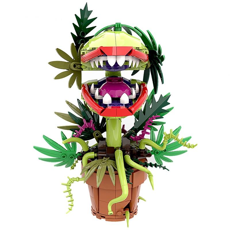 GoldMoc Piranha Plant Flower Gift Building Block Sets Corpse flower Plant Model Building Blocks Set Simulation Plant Model Toys flower  building building  blocks