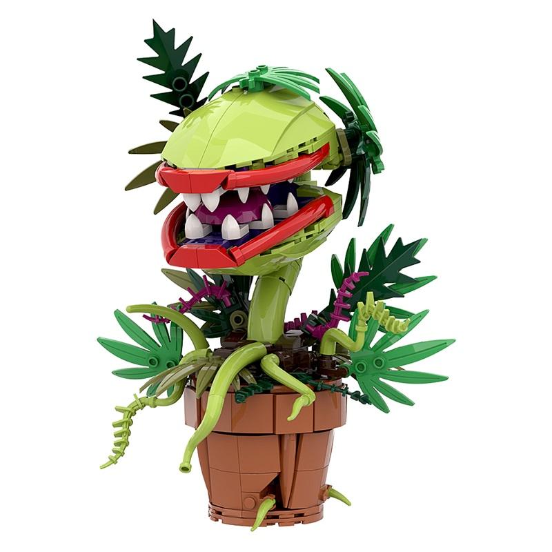 GoldMoc Piranha Plant Flower Gift Building Block Sets Corpse flower Plant Model Building Blocks Set Simulation Plant Model Toys flower  building building  blocks