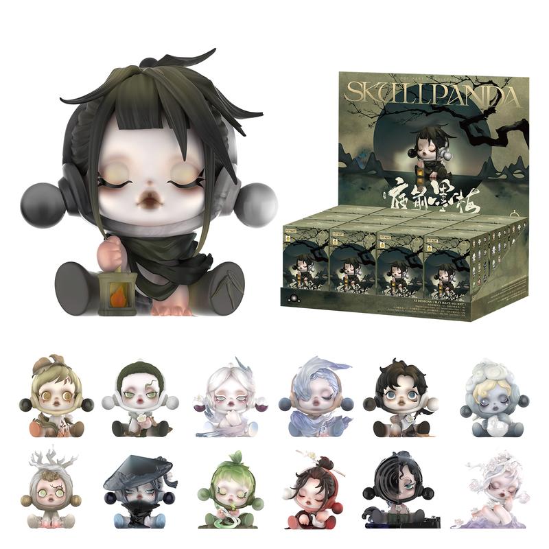 SKULLPANDA The Ink Plum Blossom Series Figures, Blind box, Mystery Box