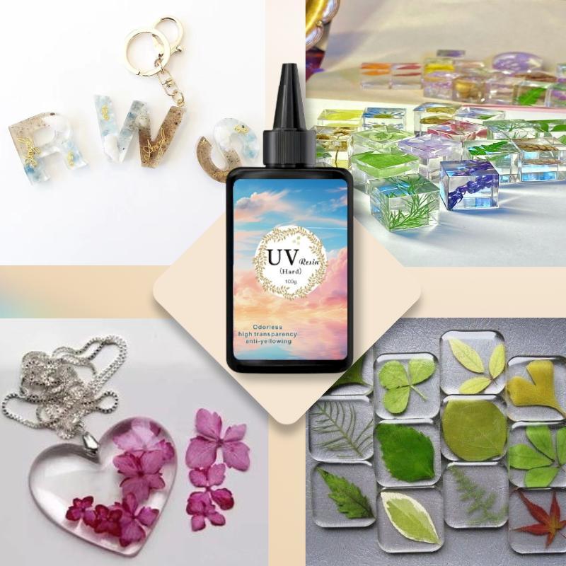 UV Resin Hard Glue, Easy To Use Glue, No Need To Stir and Bubble Less Glue, Suitable for DIY Jewelry Handmade