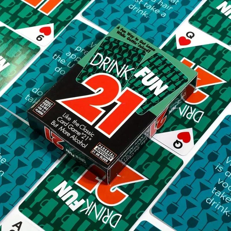 Drink Game Card, 1 Set Funny Drinking Game Card for Adults, Party Game Card for Birthday, Wedding, Festival, Family Gathering, Car Accessories