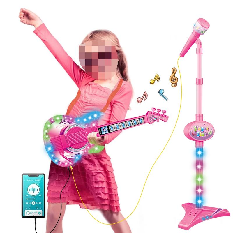 Musical Instrument Toys for Kids, Guitar Toys for 3 4 5 6 7 year olds, Music Hobby Toys for Kids, Christmas Gifts and Birthday Gifts for 3-7 Year Old Girls