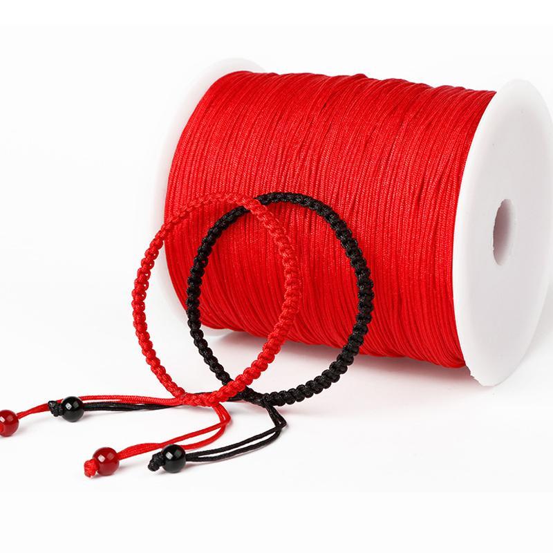 DIY Beading Thread, 1 Roll 45m 49.21 Yards Polyester Thread For Bracelet Necklace Jewelry Making