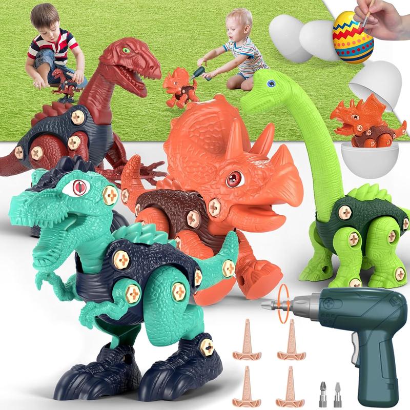 Jasonwell Kids Building Dinosaur Toys - Boys STEM Take Apart Construction Set Educational Dino Kit Play Set Easter Party Favors Christmas Birthday Gifts for Toddler Girls Age 3 4 5 6 7 8 + Year Old