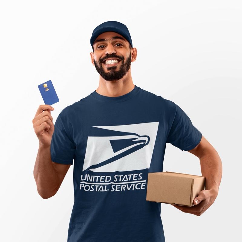 USPS United States Postal Service Logo  - Screen Print Heat Transfers - WHITE PRINT! Bonds in 7 seconds to any Fabric Sweatshirt, T-shirt’s or hoodies.