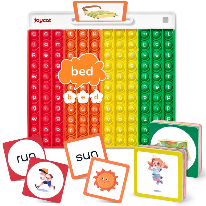 JoyCat Word Pop CVC Word Games,Learn to Read in Weeks Learning, Multisensory Reading & Phonics Game Ideal