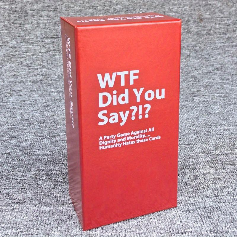 Wtf Did You Say? Themed Card Game, 1 Box Hilarious Adult Party Game Card, Tabletop Entertainment Perfect for Christmas Gatherings