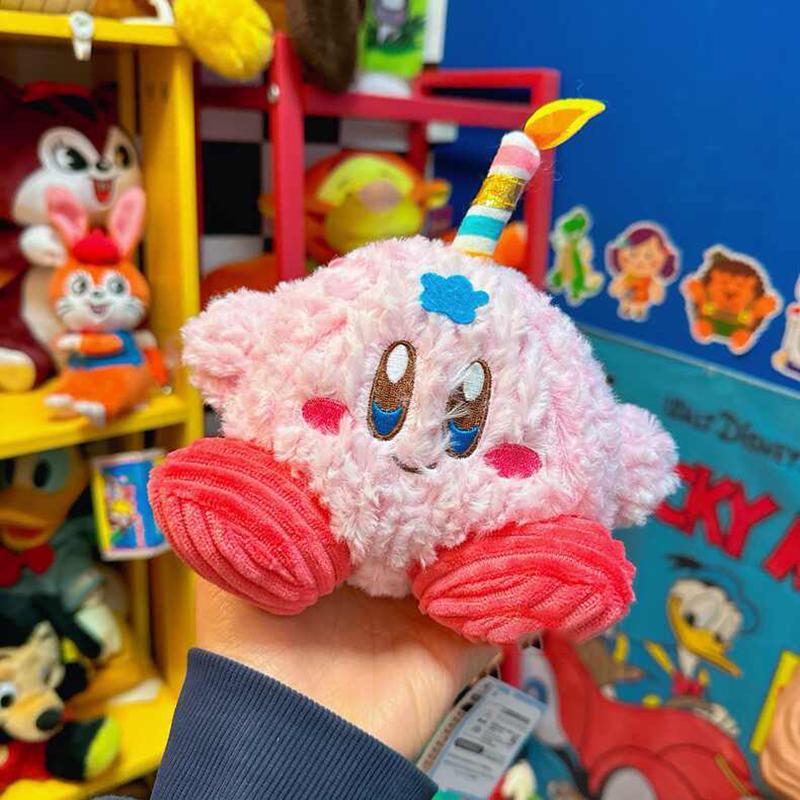 Kawaii Kirby Plush Toys Cartoon Birthday Star Kirby DIY Birthday Cake Decoration Desktop Kawaii Accessories Juguetes Para  Niños