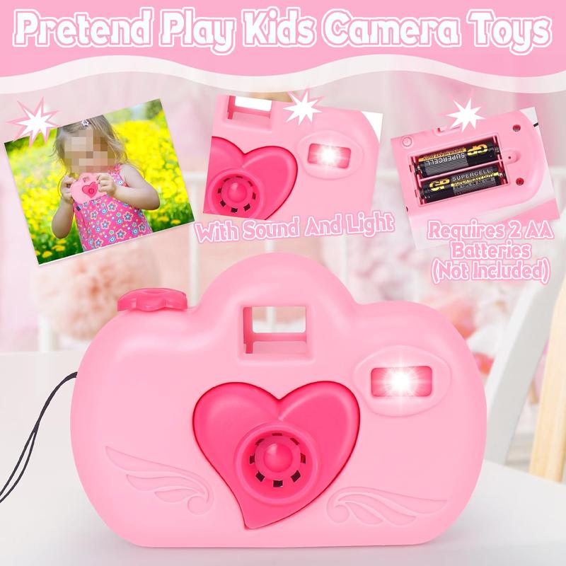 35PCS Play Purse for Little Girls, Kids Purse with Pretend Makeup for Kids, Princess Toys Includes Handbag, Phone, Wallet, Camera, Keys, Kids Purse Birthday Gift for Girls