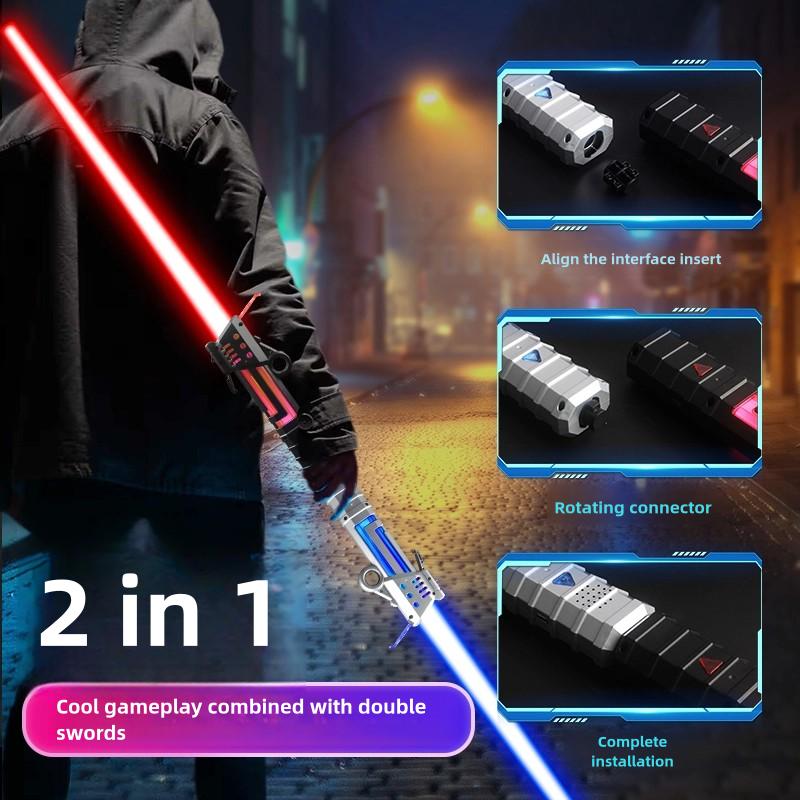 7 Color Retractable Light up Saber for Kids,Light Up Saber with Sound,Boys Sword Toy,Galaxy War Fighters and Warriors for Dress Up Party, Xmas Present