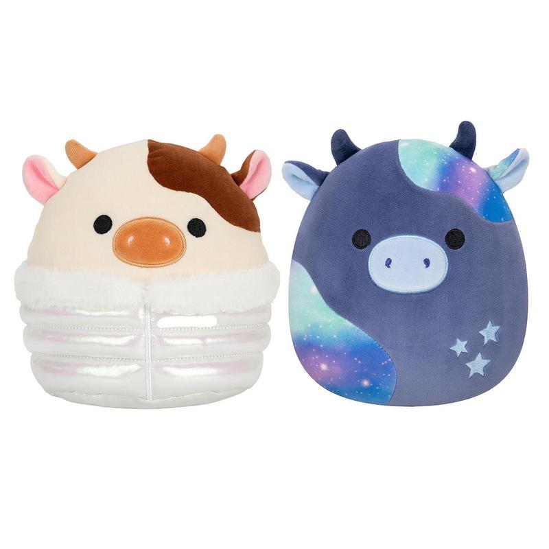 Squishmallows Cow Bundle, 2-Pack, 8-Inch Select Series, Ultrasoft Stuffed, The Most Collectible Plush, Perfect Christmas Holiday Gifts