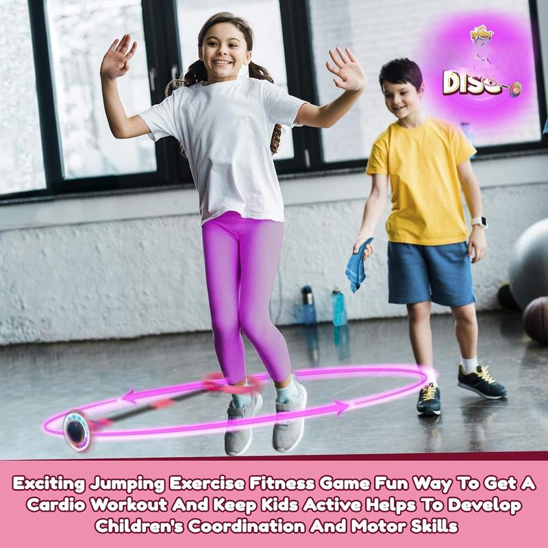 Skip It Ankle Toy - Pink Flashing Retro Skipit Toy Hopper Ball, Ankle Jump Rope Skip Ball - Improve Coordination, Get Exercise The Fun Way -  Retro Birthday Gift for  Ages 5-12