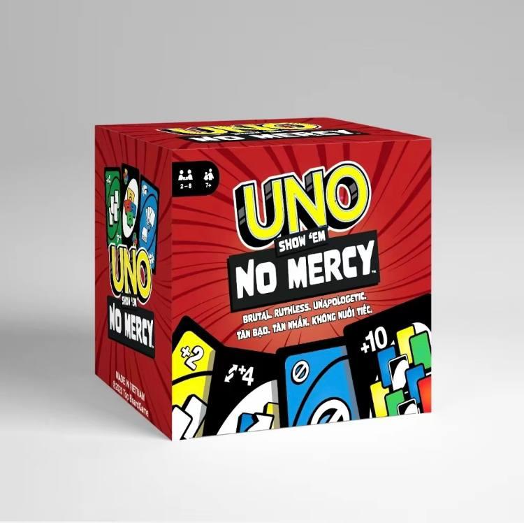 UNO Show 'em No Mercy Card Game by Mattel - 196 Cards, Ultimate Competitive Game for All Ages