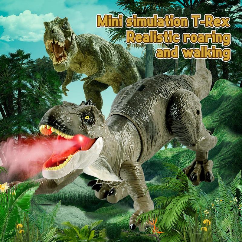 Dinosaur Island RC T-rex Toy, Swift Movement & Water Spray - Gift for Boys and Holidays Remote Control