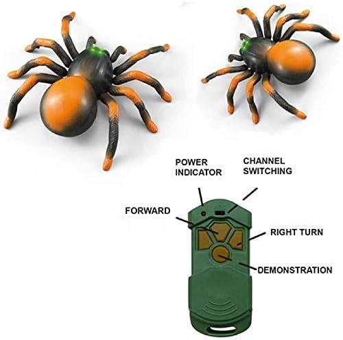 ZZ1 Moving Tarantula Spider - Kids Wireless Remote Control Toy, Great for Pranks and Halloween Decorations, Realistic Scurrying Movement, Glowing LED Eyes