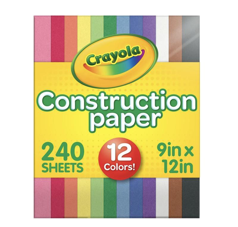 Crayola Construction Paper, 9in x 12in