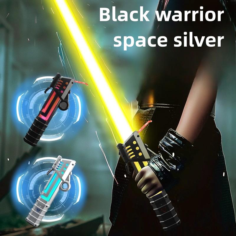 7 Color Retractable Light up Saber for Kids,Light Up Saber with Sound,Boys Sword Toy,Galaxy War Fighters and Warriors for Dress Up Party, Xmas Present