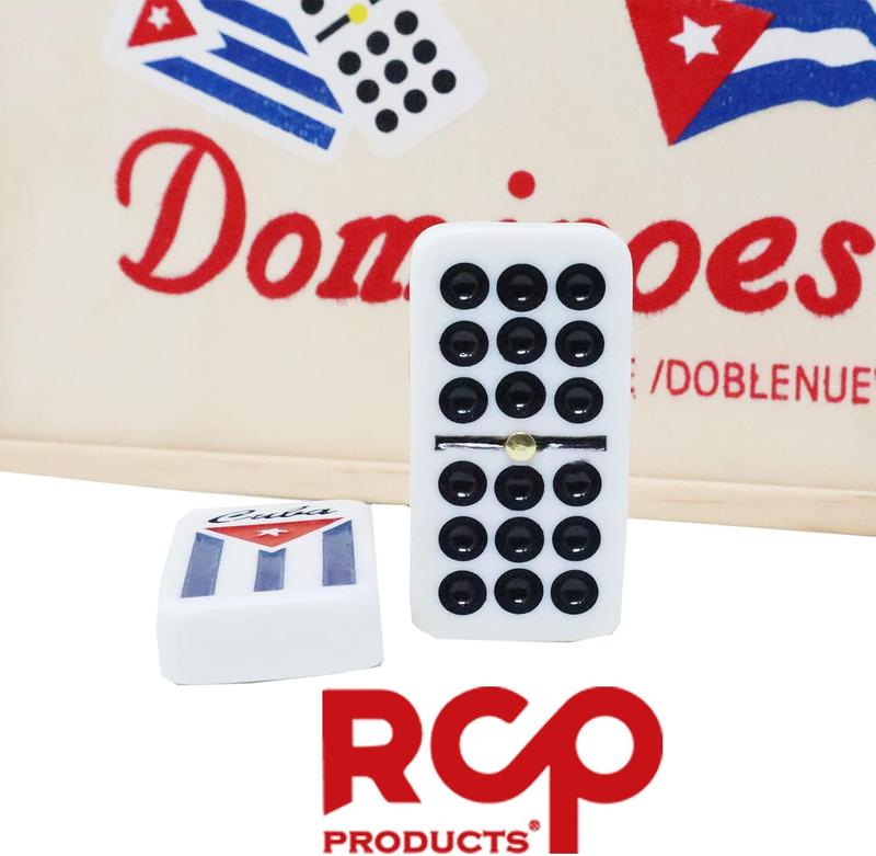 Double Nine Dominoes (Cuban Flag)