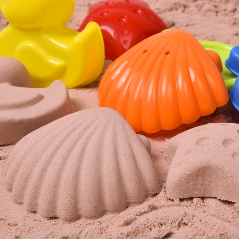 19PCS Sandcastle Building Kit Sand Molds & Shovels Set for Toddlers Outdoor Summer Activity Toys Pool Beach Water Toys