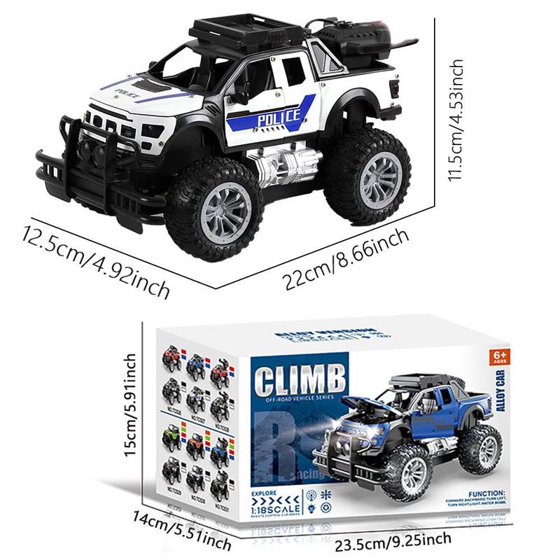 Remote Control Police Car Toy, Electric & Remote Control Toy, Cool Simulation Design Car Toy With Light, Gift For Boys