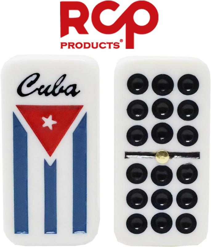 Double Nine Dominoes (Cuban Flag)