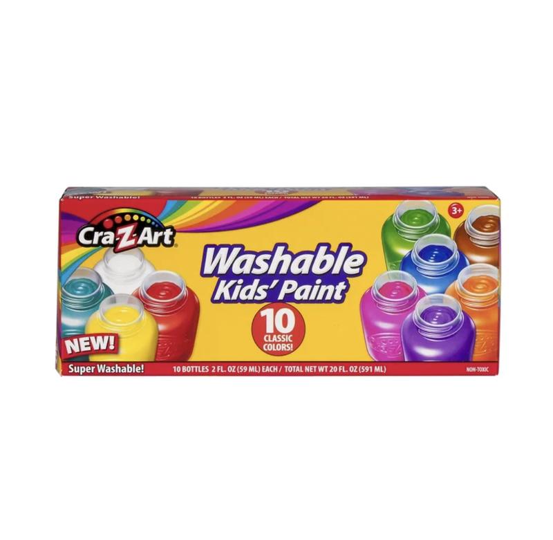 Cra-Z-Art Washable Kids Paint, 10 Pack