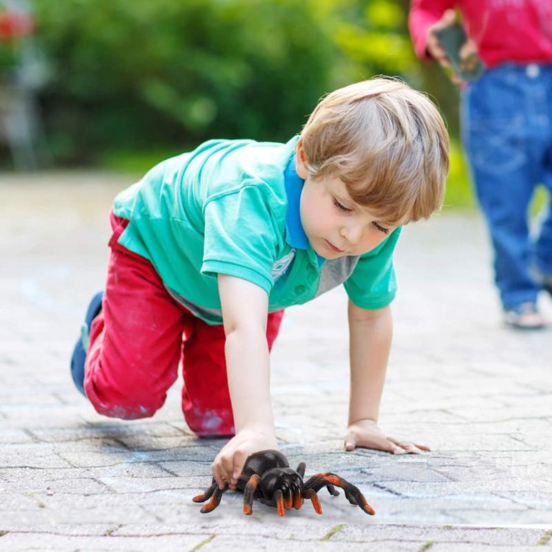 ZZ1 Moving Tarantula Spider - Kids Wireless Remote Control Toy, Great for Pranks and Halloween Decorations, Realistic Scurrying Movement, Glowing LED Eyes