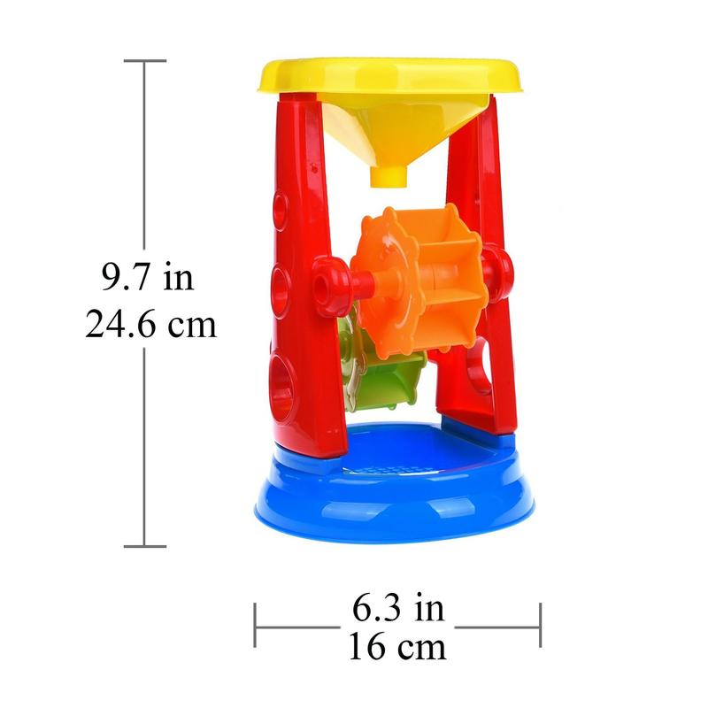 19PCS Sandcastle Building Kit Sand Molds & Shovels Set for Toddlers Outdoor Summer Activity Toys Pool Beach Water Toys