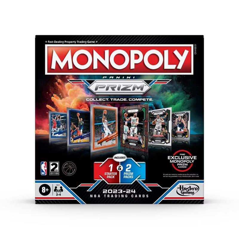 Monopoly Prizm NBA 2nd Edition Board Game 8+ Game Board Panini NBA Cards Luka